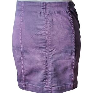Free People Lilac Mottled Tie Dye Mini Skirt